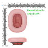 Geekria QuickFit Replacement Ear Pads Compatible with Apple Airpods MAX Headphones Ear Cushions, Headset Earpads, Ear Cups Cover Repair Parts (Pink)