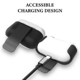 Geekria Wireless Earbuds Case Ultra Light Belt Clip Pocket Holder, Compatible with Apple AirPods Pro 3 Wireless Earbuds, Charging Port Accessible (Black)
