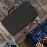 Geekria Audio Interface Carrying Case, Compatible with Akai Professional MPC Live III, EVA Hard Shell Portable Travel Bag (Dark Gray)