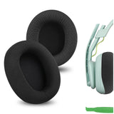 Geekria Comfort Mesh Fabric Replacement Ear Pads for Astro Gaming A10 Gen 2 Headphones Ear Cushions, Headset Earpads, Ear Cups Cover Repair Parts (Black)
