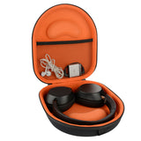 Geekria Shield Headphones Case Compatible with Plantronics BACKBEAT GO810, BLACKWIRE 3300, BACKBEAT PRO2, Replacement Hard Shell Travel Carrying Bag with Accessories Storage (Black)