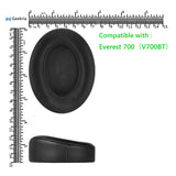 Geekria QuickFit Protein Leather Replacement Ear Pads for JBL Everest 700, V700BT Headphones Ear Cushions, Repair Parts (Black)