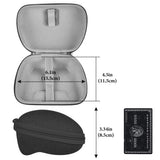 Geekria Controller Travel Case Compatible with Nintendo Switch Pro, Hard Shell Carrying Bag, Protective Storage with Internal Mesh Pocket for Charging Cable (Dark Gray)