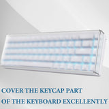 Geekria 65% Keyboard Dust Cover, Acrylic Dust Cover for 68 Key Computer Mechanical Wireless Keyboard, Compatible with RK ROYAL KLUDGE RK68, Keychron K6, K6 Pro, Corsair K65 PRO Mini (Frosted)