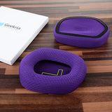 Geekria Comfort Mesh Fabric Replacement Ear Pads for Logitech G733, G535, G335 Headphones Ear Cushions, Repair Parts with Video Guide (Purple)