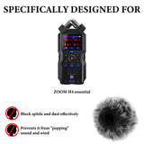 Geekria for Creators Furry Windscreen Compatible with ZOOM H4 essential Handy Recorder, Mic DeadCat Wind Cover Muff, Fluff Cover Windshield, Portable Digital Recorder (Grey / 2 Pack)