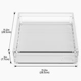 Geekria Music Production Center Acrylic Protective Case / Dust Cover, Compatible with Akai Professional MPC One G2, Magnetic Opening and Closing Design (Transparent)