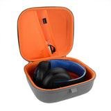 Geekria Shield Gaming Headset Case for Large Over-Ear Headphones, Replacement Hard Shell Travel Carrying Bag with Cable Storage, Compatible with Sony, Sennheiser, Turtle Headsets (Microfiber Grey)