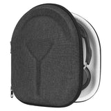 Geekria Shield Headphones Case Compatible with Skullcandy Crusher ANC 2/EVO, Bose QC Ultra II and More, Replacement Protective Hard Shell Travel Carrying Bag with Cable Storage (Dark Grey)