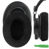 Geekria Comfort Microfiber Replacement Ear Pads for Audio-Technica ATH-M50, M50X, M60X, M50S, M50cwh, M50xBT2, ATH-M45/M35/M30/M20 Headphones Ear Cushions, Repair Parts (Black)