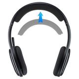 Geekria Mesh Fabric Headband Pad Compatible with Logitech H800 Headphones, Replacement Band Repair Part (Black)