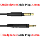 Geekria Audio Cable Compatible with ATH-M70x/M60x/M50x/M40x Headphones, 2.5mm Aux Replacement Stereo Cord (4 ft/1.2 m)