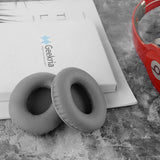 Geekria QuickFit Soft Replacement Ear Pads for Beats SoloHD On-Ear Headphones (Not Compatible with Other Headphone Models), Repair Parts (Grey)