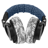 Geekria Knit Fabric Headband Cover Compatible with Sony WH1000XM6, WH1000XM5, MDR1000X, WHCH700N, ATH-M50x Headphones, Replacement Repair Part, Easy DIY Installation (Blue)