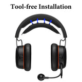 Geekria Protein Leather Headband Pad Compatible with Beyerdynamic MMX100, MMX150, MMX200 Pro Headphones, Replacement Band Repair Part (Black)
