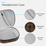 Geekria Shield Headphones Case Compatible with Sony WH-1000XM4, Skullcandy Crusher ANC 2, Sennheiser PXC 550II and More, Replacement Hard Shell Travel Carrying Bag with Cable Storage (Brown)