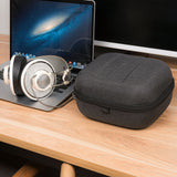 Geekria Shield Headphones Case Compatible with Sennheiser HD820, HD800S, HD800, HD700, HD599SE Case, Replacement Protective Hard Shell Travel Carrying Bag with Accessories Storage ( Dark Grey)