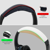 Geekria Protein Leather Headband Pad Compatible with Bose SoundLink AE2, QC25 (Do Not Fit Bose AE2) Headphones, Replacement Band Repair Part (White+Brown)