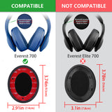 Geekria QuickFit Protein Leather Replacement Ear Pads for JBL Everest 700, V700BT Headphones Ear Cushions, Repair Parts (Black)