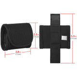 Geekria Earbuds Pouch with Belt Loop Compatible with Apple AirPods Pro 3/2, AirPods 4/3/2, Protective Case Cover with Clip Holder for Bag Strap (Black)