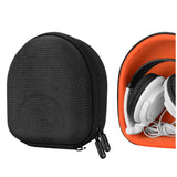 Geekria Shield Headphones Case for Foldable On-Ear Headsets, Replacement Protective Hard Shell Travel Carrying Bag, Compatible with Audio-Technica SJ55 and More (Dark Grey)