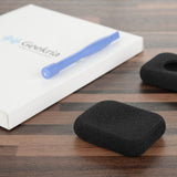 Geekria QuickFit Foam Replacement Ear Pads for Bang&Olufsen B&O FORM 2 Headphones Ear Cushions, Headset Earpads, Ear Cups Cover Repair Parts (Black)