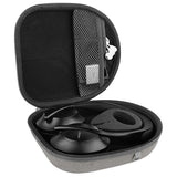 Geekria Shield Headphones Case Compatible with Bose QC Ultra II, Sony WH-1000XM5, Skullcandy Crusher ANC 2 Case, Replacement Hard Shell Travel Carrying Bag with Cable Storage (Light Brown)