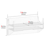 Geekria Speaker Wall Mount Compatible with Beats Pill, Acrylic Floating Holder Shelf for Bathroom, Kitchen, Bedroom, Office, Space Saving Wall Mounted Speaker Stand (Transparent)