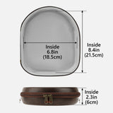 Geekria Shield Headphones Case Compatible with Sony WH-1000XM5, Bose QC Ultra II, JBL Live 650BTNC, Replacement Hard Shell Travel Carrying Bag with Cable Storage (Dark Brown)