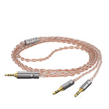 Geekria 2.5mm Balanced Cable Compatible with HIFIMAN SUSVARA UNVEILED, SUNDARA, HE4XX, 400i, HE1000V2, Denon AH-D600, AH-D7200, 5N OCC Braided Silver Plated Audio Cord (2.5mm to Dual 3.5mm/4.9ft)