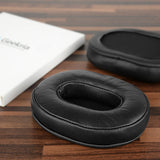 Geekria Elite Sheepskin Replacement Ear Pads Compatible with Audio-Technica ATH-M50X, ATH-M50xBT2, ATH-M40X, ATH-M30X, ATH-M20X, ATH-M10X Headphones, Ear Cushions (Black)