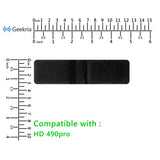 Geekria Velour Headband Pad Compatible with Sennheiser HD 490 Pro Headphones Replacement Band, Headset Head Top Cushion Cover Repair Part (Black)