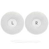 Geekria Comfort Mesh Fabric Replacement Ear Pads for JBL Tune 600 (T600BTNC, 600BTNC)/ 660 (T660NC, 660NC)/ 670 (T670NC, 670NC) Headphones, Ear Cushions (White)