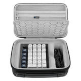 Geekria Numeric Keypad Carrying Case, Compatible with Keychron Q0 Max / Q0 Plus, Portable Number Pad Bag (Dark Grey)