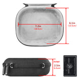Geekria Shield Headphones Case Compatible with Sony WH-1000XM4/1000XM3/1000XM2/XB910N, MDR1000X, Replacement Hard Shell Travel Carrying Bag with Cable Storage (Dark Grey)