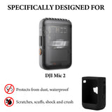 Geekria for Creators Microphone Case Cover Compatible with DJI Mic 2 Transmitter, Mic Silicone Protective Case Skin, Soft Microphone Sleeve Skin Shell Protector Cover