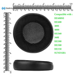 Geekria Comfort Hybrid Velour Replacement Ear Pads for Hifiman HE400SE HE400 HE400I HE400S HE560 560I HE500 300 HE350 SUNDARA Headphones Ear Cushions, Headset Earpads, Ear Cups Cover Repair Parts
