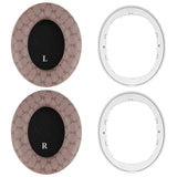 Geekria SNAP Ear Pads Replacement Kit for Beats Studio Pro Headphones, Magnetic Easy Switch Ear Cushions, Exchange Earpads in Seconds, Ear Cups Cover (Grid Brown Protein Leather, 1 Pair)