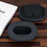 Geekria Comfort Mesh Fabric Replacement Ear Pads Compatible with Apple AirPods MAX (A2096), AirPods MAX2 (A3184) Headphones Ear Cushions, Repair Parts (Midnight)