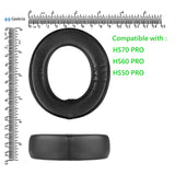 Geekria QuickFit Replacement Ear Pads for Corsair HS70PRO/ HS60PRO/ HS50 PRO Headphones Ear Cushions, Repair Parts (Black)