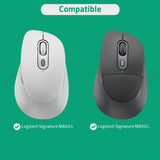 Geekria Mouse Hard Shell Travel Case, Compatible with Logitech Signature M850 L / M840 L Carrying Bag (Dark Gray)
