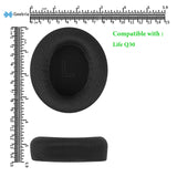 Geekria Comfort Mesh Fabric Replacement Ear Pads for Anker Soundcore Life Q30, Life Q35 Headphones Ear Cushions, Repair Parts (Black)