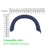 Geekria Silicone Headband Cover Compatible with Sony WH-1000XM5, WH1000XM5 Wireless Headphones, Head Top Cushion Pad Protector, Sweat Cover, Replacement Repair Part, Easy DIY Installation (Blue)