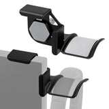 Geekria Clamp-On Headphone Holder for Monitor, Screen Mount Headset Hook, Space-Saving Gaming Headphone Hanger Compatible with Sennheiser, Bose, Sony, Beats, Razer (Black, 2 Pack)