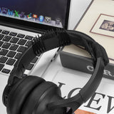 Geekria NOVA Gym Headphone Headband for Most Headphones, Anti-Drop Headband Design with Beam Strap+Hair Comb Attachment (2.7in/Black)
