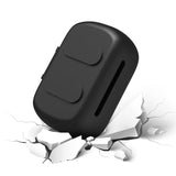 Geekria Silicone Case Cover Compatible with Skullcandy DIME 3 True Wireless Earbuds, Protective Earphones Skin Cover with Keychain Hook, Charging Port Accessible, Front LED Visible (Black)