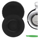 Geekria Comfort Velour Replacement Ear Pads for TECHNICS RP-DH1200 DJ, RP-DH1210, RP-DH1250-S DJ Headphones Ear Cushions, Repair Parts (Black)