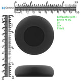Geekria Replacement Ear Pads for Jabra Evolve 75UC/ 75/ 75+/ 75MS (Not fit for Jabra Evolve2 75 PC Wireless) Headphones Ear Cushions, Repair Parts (Black)