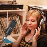 Geekria for Creators XLR Male to XLR Female Microphone Cable 10 ft / 3 M, Compatible with Audio-Technica ATH AT2020, AT2035, AT2021, AT2040, AT2005USB, ATR1500x Balanced Mic Cord (Black)