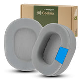 Geekria Sport Cooling-Gel Replacement Ear Pads for Corsair HS65, HS55 Headphones Ear Cushions, Repair Parts (Grey)